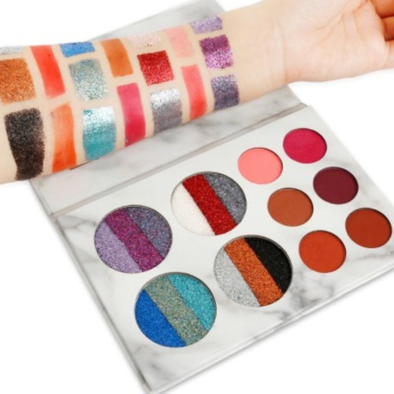 Trusa Profesionala Multifunctionala,RAINBOW,Limited Edition-10 culori - imagine 11