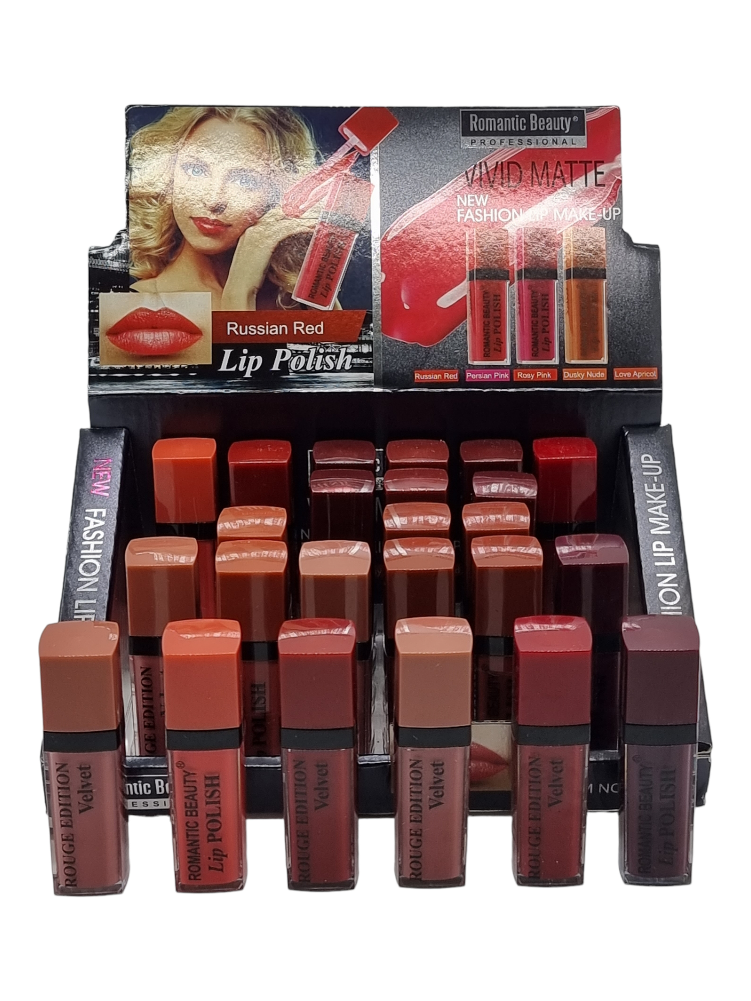 Ruj Lichid Mat,Russian Red,ROMANTIC BEAUTY - imagine 6