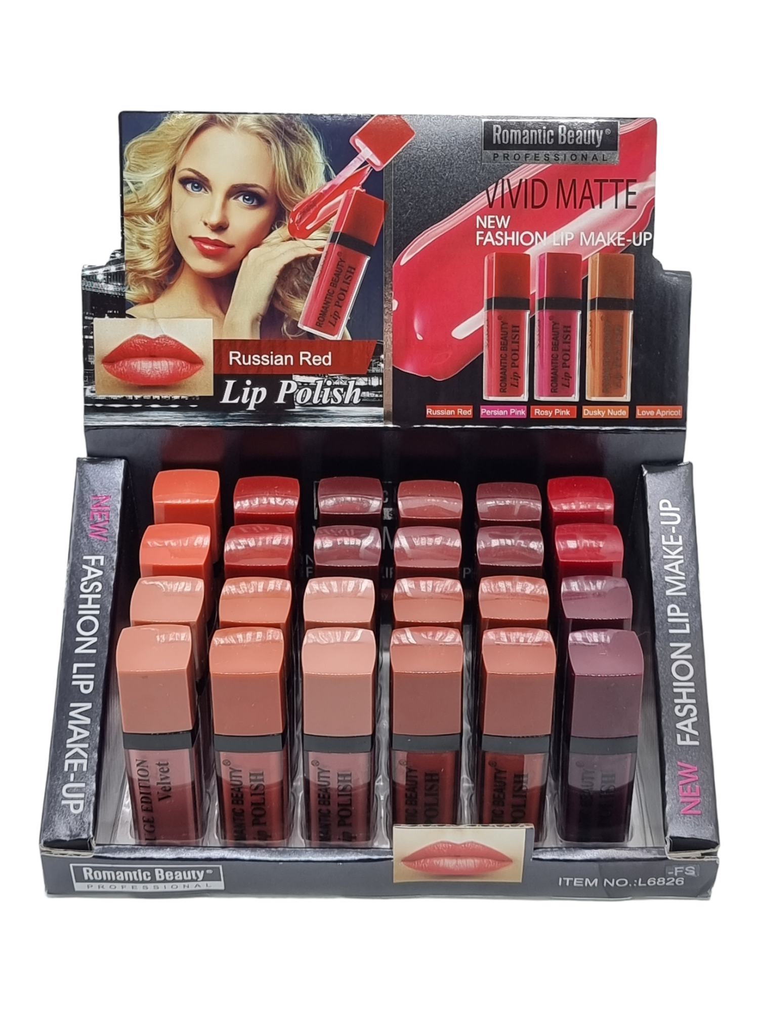 Ruj Lichid Mat,Russian Red,ROMANTIC BEAUTY - imagine 7
