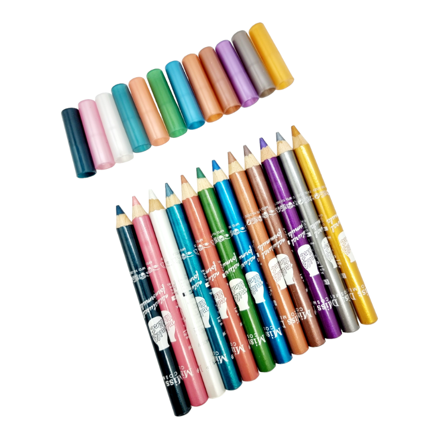 Creioane Contur ptr. Ochi si Buze,Waterproof,MISS DEMI-rainbow