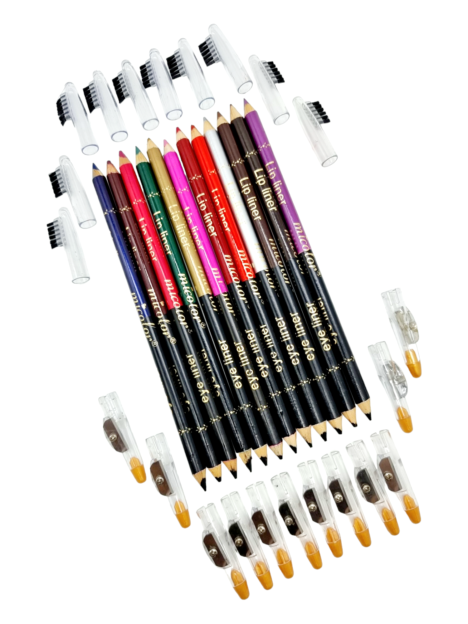 Creion Color ptr.Ochi,,Micolor-2 capete si ascutitoare