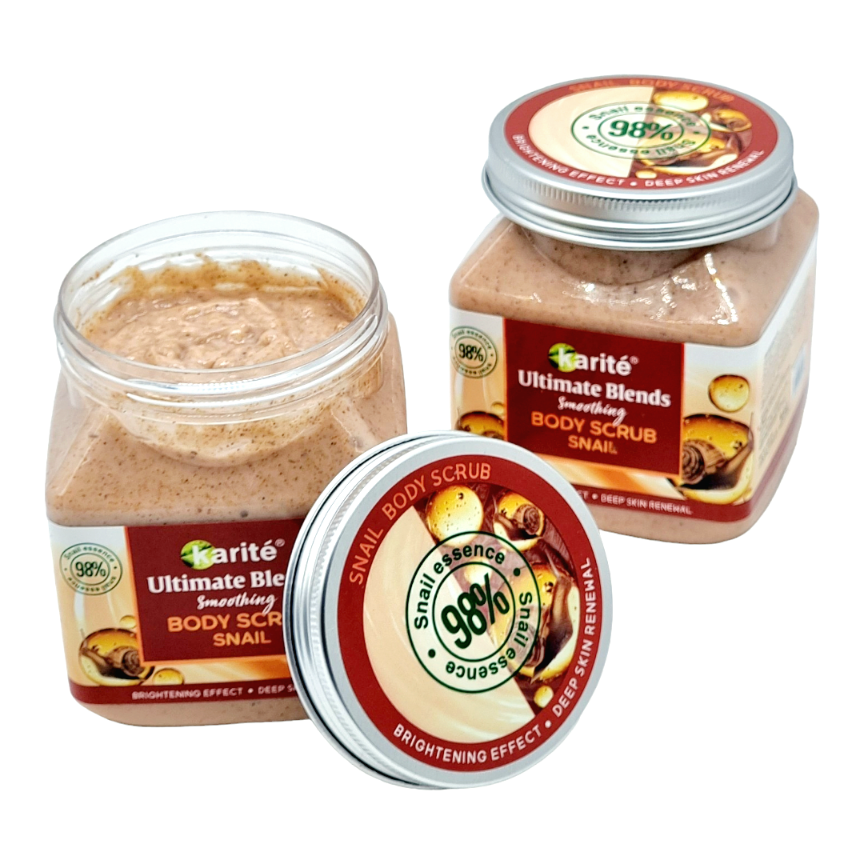 Scrub de Corp Snail,Ultimate Blends Smoothing,KARITE-98% natural - imagine 2