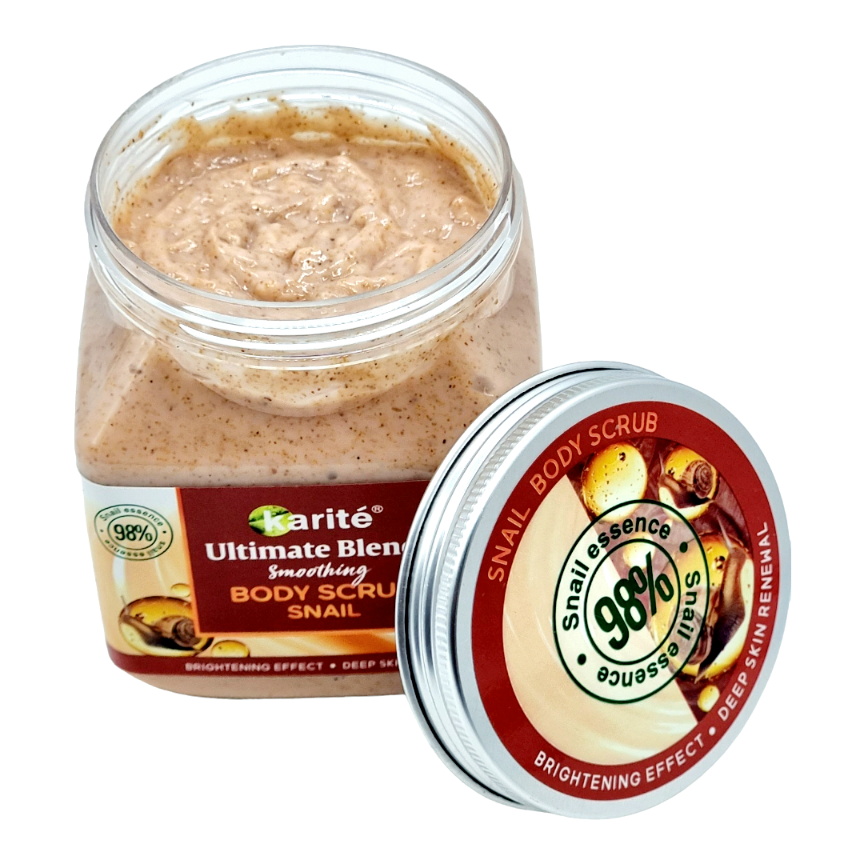 Scrub de Corp Snail,Ultimate Blends Smoothing,KARITE-98% natural - imagine 3