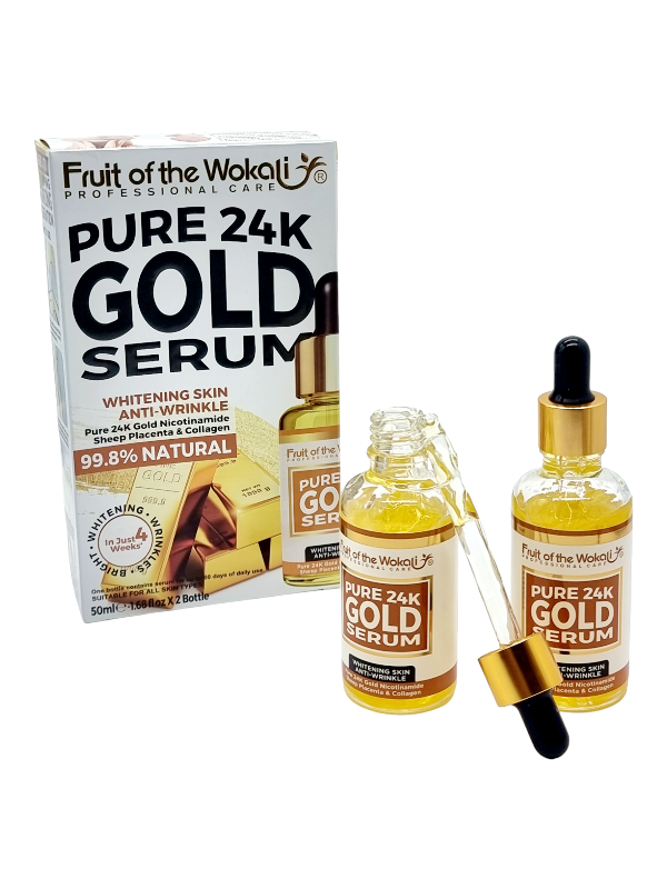 Caseta SerX2 Antirid Revitalizant și Iluminator,FRUIT OF THE WOKALI-24k gold
