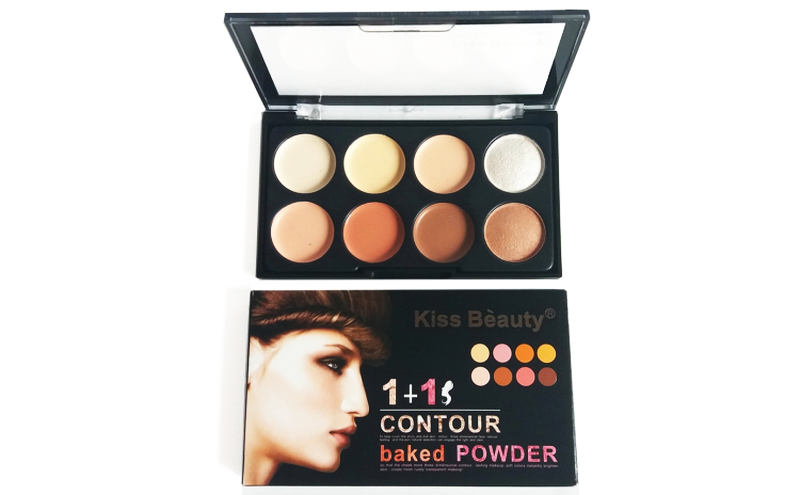Paleta Corectoare,Iluminatoare si Pudra Bronzanta ,KISS BEAUTY -6 nuante