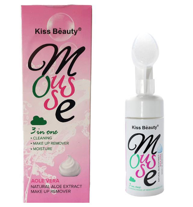 Demachiant cu Dispozitiv de Curatare, KISS BEAUTY, Spuma Curatare, Aloe Vera, 150 ml - imagine 2