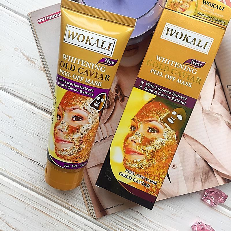 Masca de fata Peel Off cu Caviar, Aur 24K si Colagen, WOKALI-Whitening Gold Caviar - imagine 4