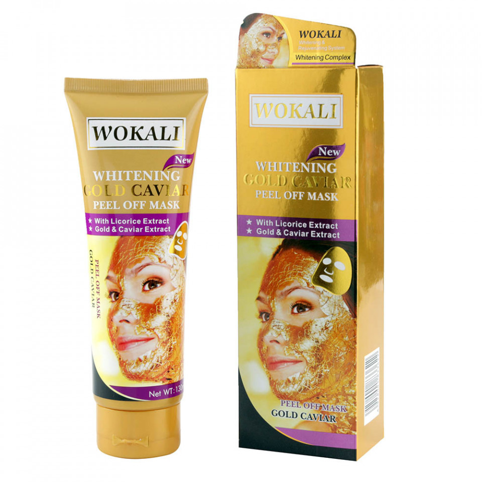 Masca de fata Peel Off cu Caviar, Aur 24K si Colagen, WOKALI-Whitening Gold Caviar - imagine 2
