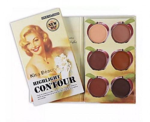 Paleta Corectoare,KISS BEAUTY -Highlight Apple-6 nuante