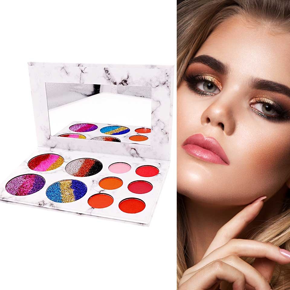 Trusa Profesionala Multifunctionala,RAINBOW,Limited Edition-10 culori - imagine 5
