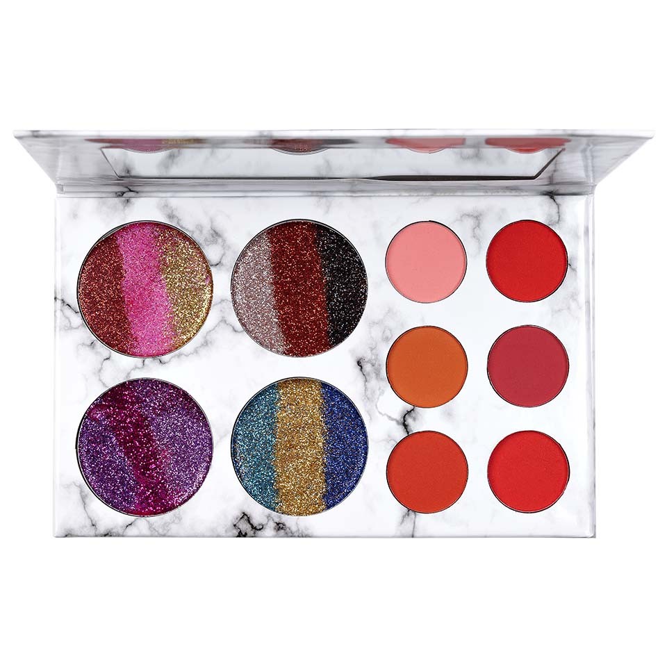 Trusa Profesionala Multifunctionala,RAINBOW,Limited Edition-10 culori - imagine 7