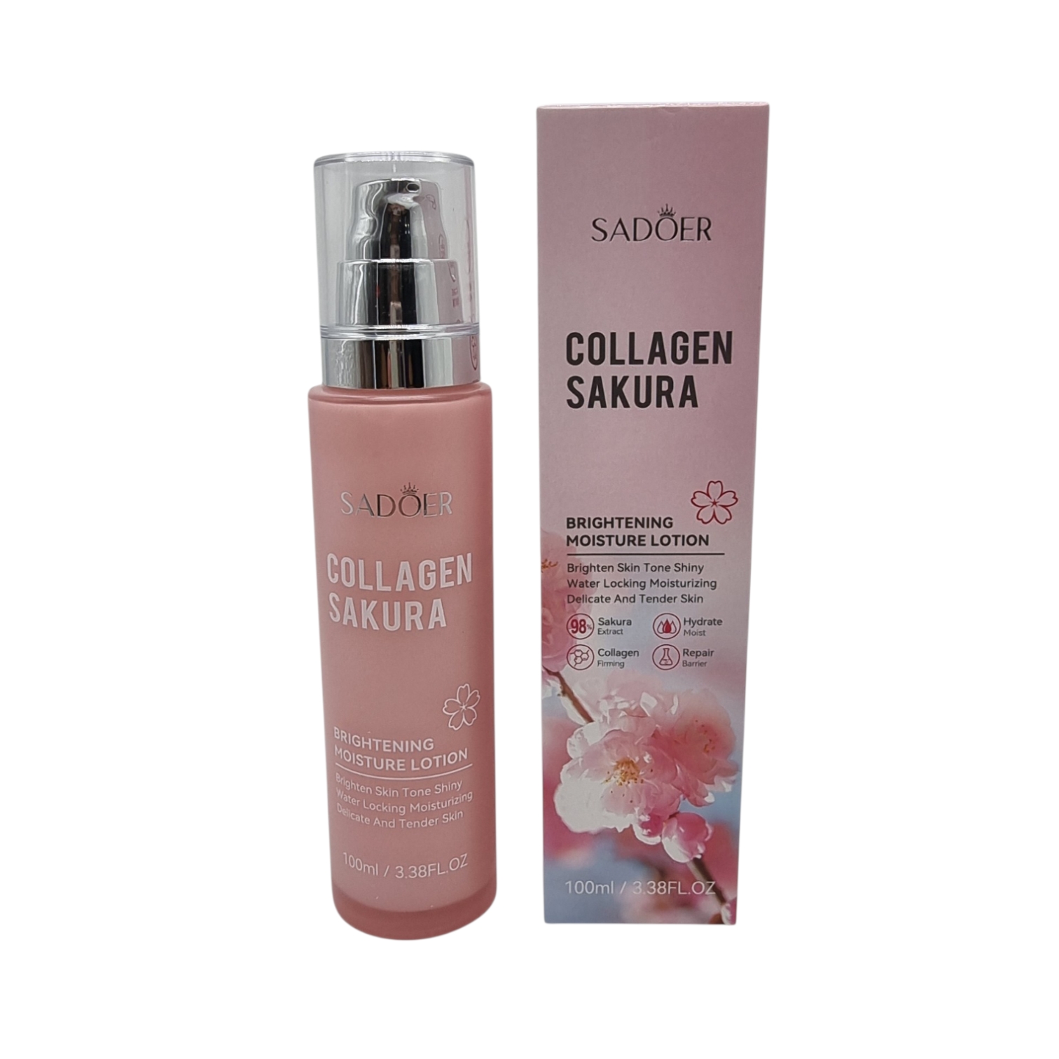 Toner Facial cu Collagen Sakura Brightening Moisture cu Flori de Cirese COD SD 02990